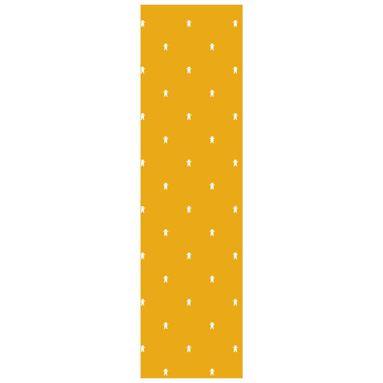 Grizzly 9" Polka Dot Og Bear Yellow Perforated Sheet - Skateboard Grip Tape