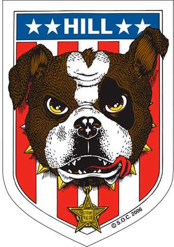 Powell Frankie Hill Bulldog Sticker