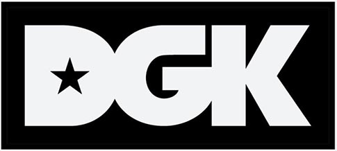 Dgk Classic 9" Sticker White/black