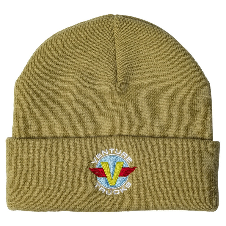 Venture Wings Cuff Beanie Tan