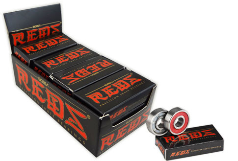 Bones Reds Single Wheel Replacement Bearing Pack ( 12 Packs Of 2 Bearings) - Skateboard Bearings