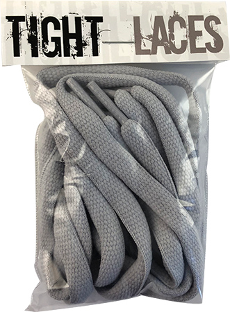 Tight Laces Oval 48" Light Grey
