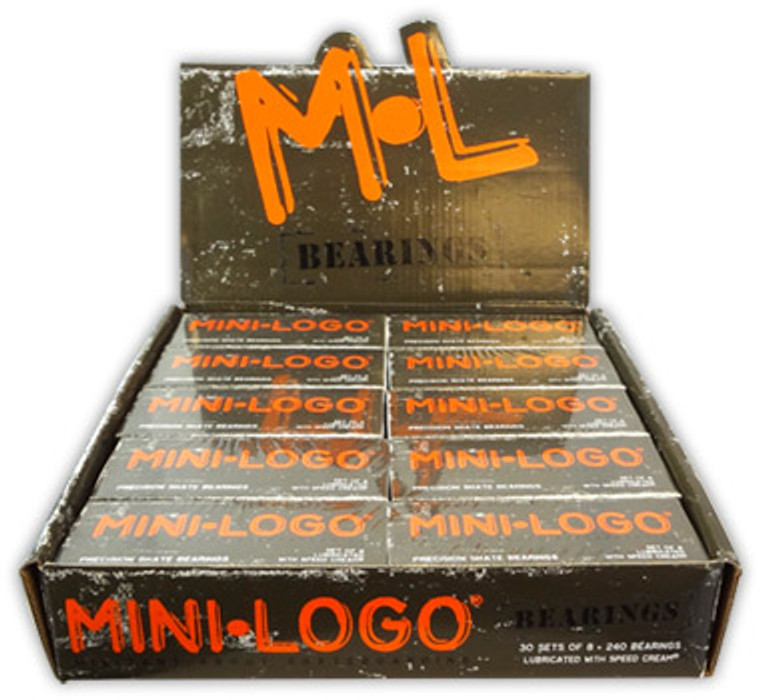 Mini Logo Bearings 30/box - Skateboard Bearings