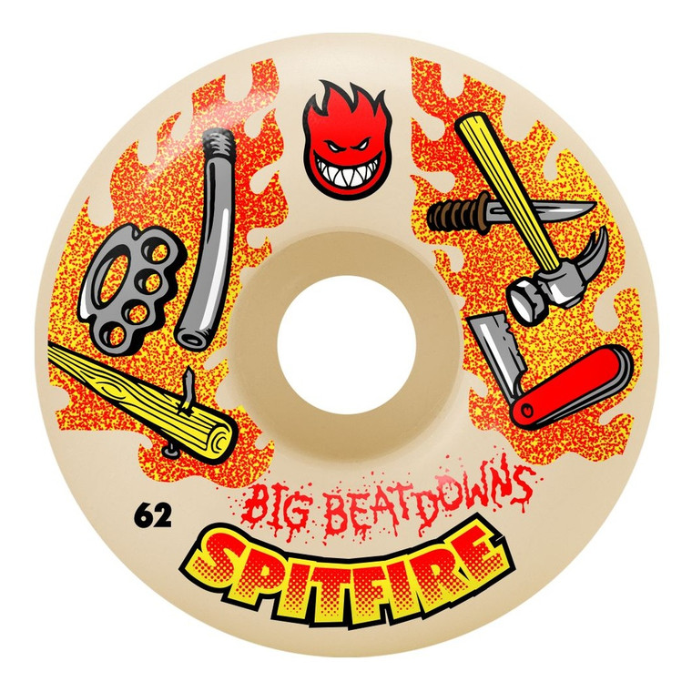 Spitfire Formula Four Big Beatdown Classic 62mm 99d (set Of 4) - Skateboard Wheels