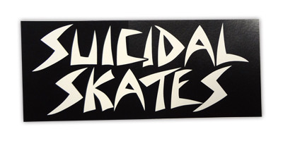 Dogtown Suicidal Skates Logo Black 6.5" Sticker