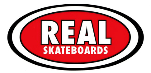 Real Oval Classic Red Md Sticker