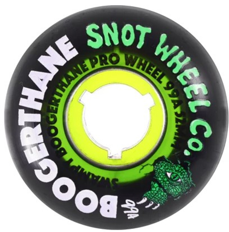 Snot Swampy Gator Clear Core Green/black 52mm 99a - Skateboard Wheels (Set Of 4)