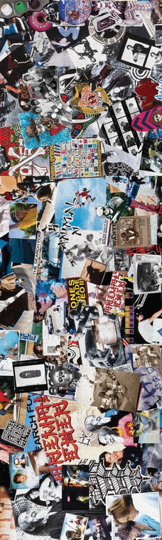 Powell Peralta 9" X 33" Animal Chin Collage Sheet - Skateboard Grip Tape