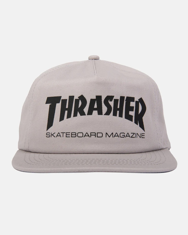 Thrasher Mag Logo Snapback Hat Grey/black