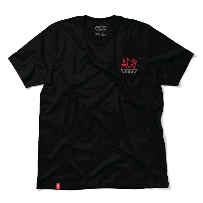 Ace Tigerweb Black Ss M - Skateboard Tshirt