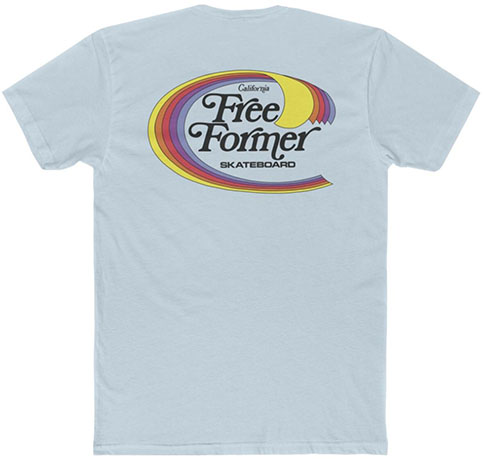 45 Rpm Vintage Free Former Light Blue Ss Xl - Skateboard Tshirt