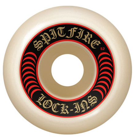 Spitfire Formula Four Lock Ins 52mm 101d (set Of 4) - Skateboard Wheels