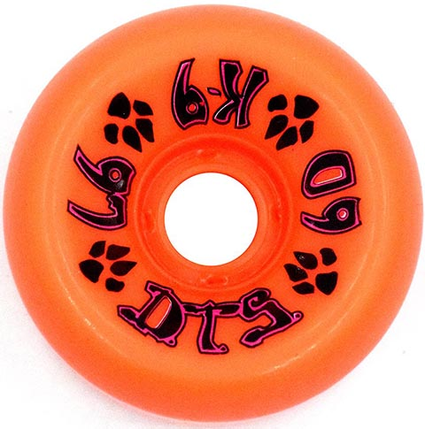 Dogtown K-9 80's Orange Wheels 60mm 97a (set Of 4) - Skateboard Wheels