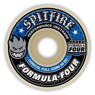 Spitfire Formula Four Conical Full 58mm 99d (set Of 4) - Skateboard Wheels