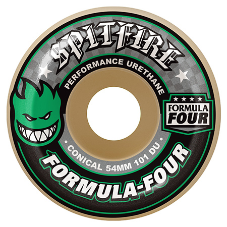 Spitfire Formula Four Conical 52mm 101d (set Of 4) - Skateboard Wheels