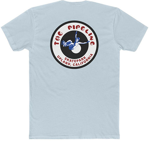 45 Rpm Vintage Pipeline Skatepark Blue Ss Xl - Skateboard Tshirt