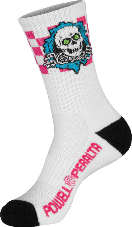 Powell Ripper Checker Stripes Blue/pink/white Socks