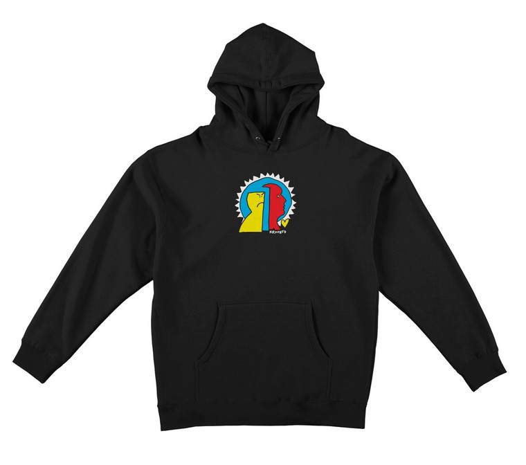 Krooked Mad Back Fill Black Hd/swt L - Skateboard Sweatshirt