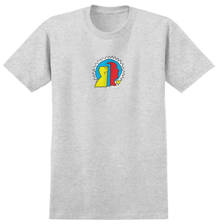 Krooked Mad Back Fill Ash Ss M - Skateboard Tshirt