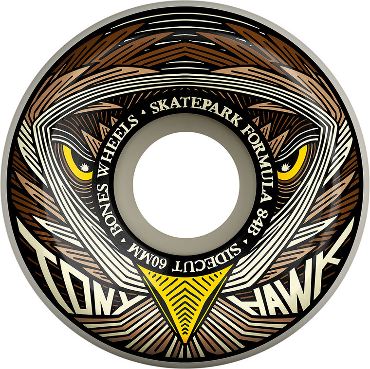 Bones Spf Hawk Night Hawk V5 Sidecut 60mm 84b (set Of 4) - Skateboard Wheels
