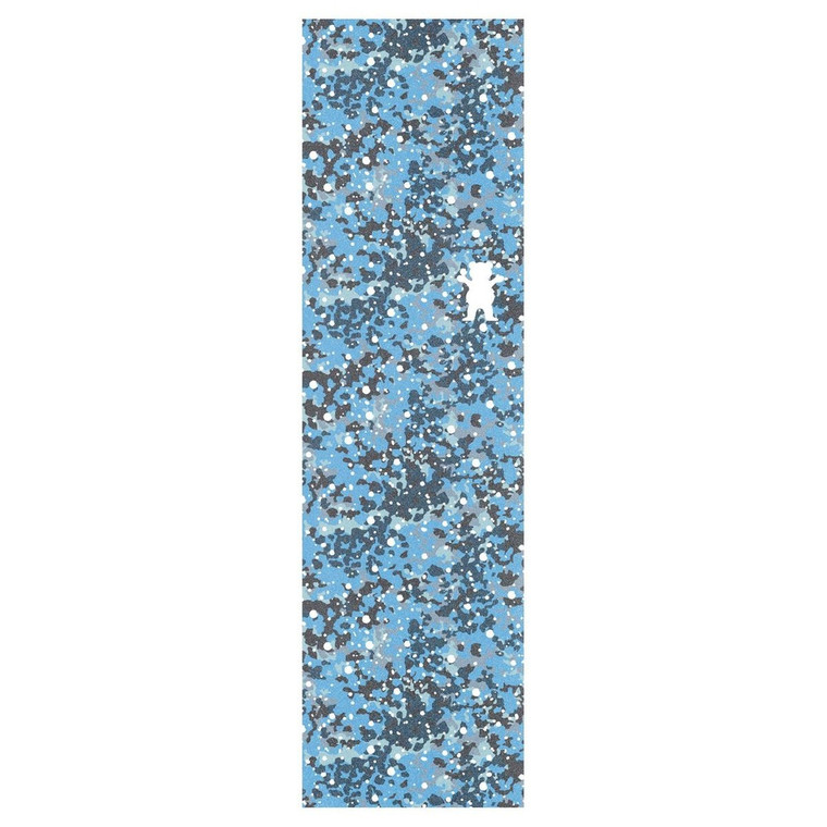 Grizzly 9" Snow Camo Blue Perforated Sheet -  Skateboard Grip Tape