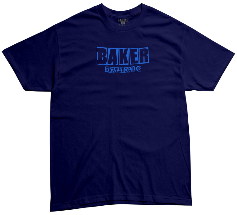 Baker Brand Logo Blue Ss M - Skateboard Tshirt