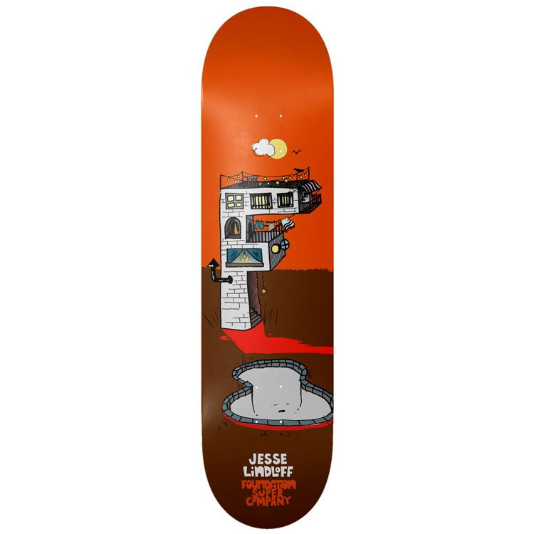 Foundation Jesse Lindloff F House Deck 8.5 -  Skateboard Deck