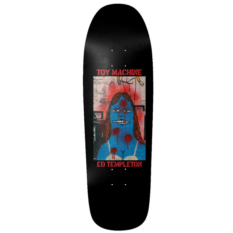 Toy Machine Ed Templeton Graffiti Shaped Deck 9.5 -  Skateboard Deck