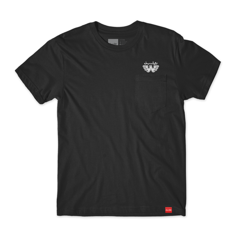 Chocolate Waylon Jennings W Black Pocket Ss Xl - Skateboard Tshirt