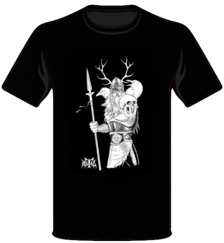 Metal Odin Black Ss M - Skateboard Tshirt