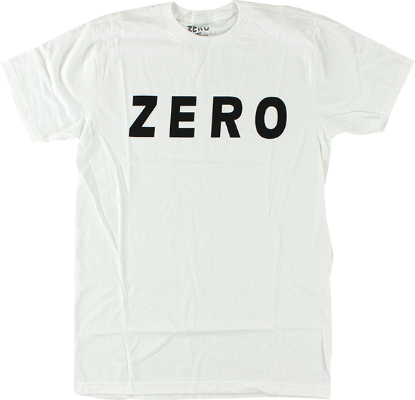 Zero - Army Logo Ss L-wht/blk - Skateboard Tshirt