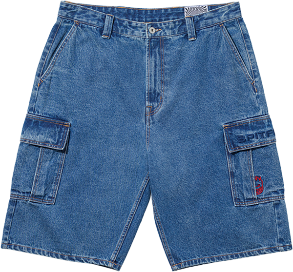 Spitfire - Classic 87 Denim Cargo Shorts M-lt.stone Wash