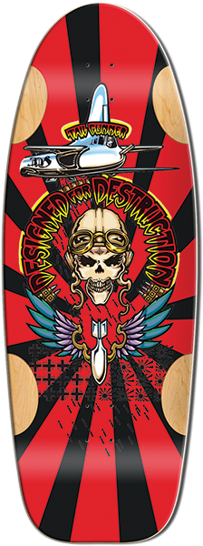 Bulldog - Tail Gunner Deck-11.87x33 Blk Formica - Skateboard Deck