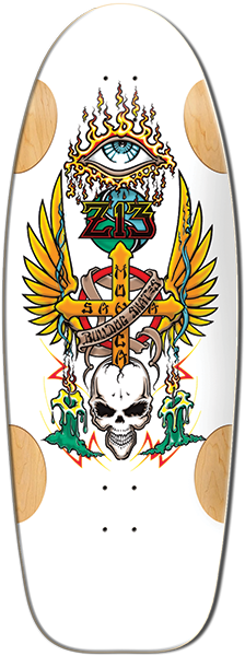 Bulldog - Z13 Deck-11.87x33 Wht Formica - Skateboard Deck