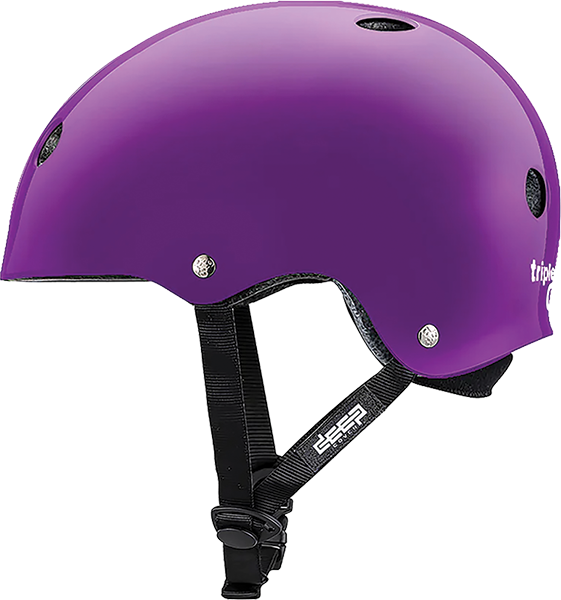 Triple 8 - Certified Deep Cover L/xl-gloss Purple - Skateboard Helmet