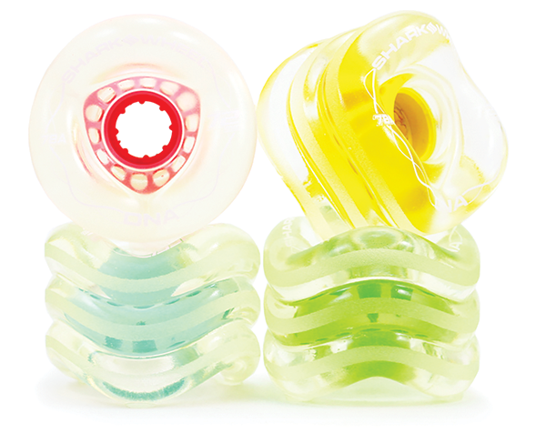 Shark Wheels - Dna 72mm 78a Clear/multicolor - Skateboard Wheels (Set Of Four)