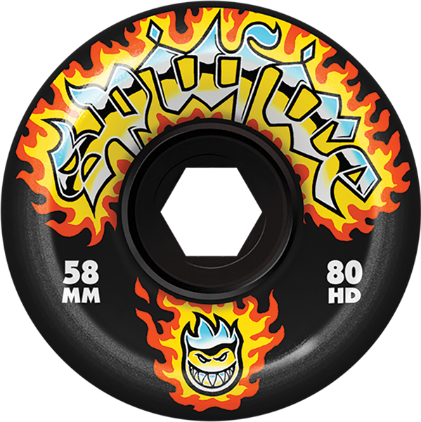 Spitfire - 80hd Chrome Venom 58mm Blk - Skateboard Wheels (Set Of Four)