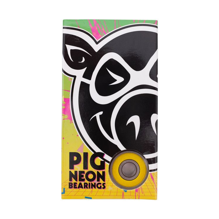 Pig Neon Bearings Single Set - Skateboard Bearings
