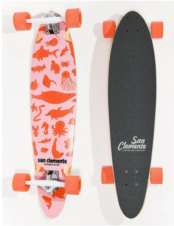 San Clemente Family Pintail Complete 9.00 X 34.00 - Complete Skateboard