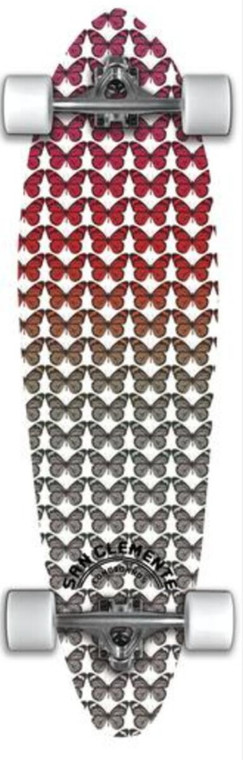 San Clemente Monarch Pintail Complete 9.00 X 34.00 - Complete Skateboard
