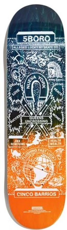 5 Boro Team Lucky Candle Queens Deck 8.37 - Skateboard Deck