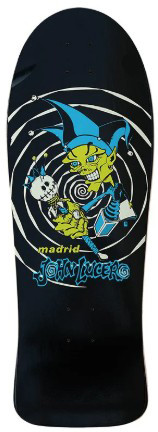 Madrid John Lucero Jester Glow In The Dark Reissue Shaped Deck 10.25 X 30.00 - Skateboard Deck
