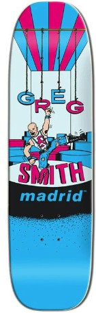 Madrid Greg Smith Punk Reissue Freestyle Shaped Deck 7.25 X 26.87 - Skateboard Deck
