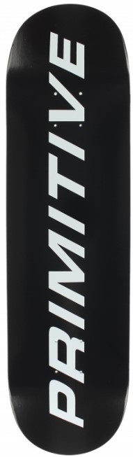 Primitive Team Euro Slant Black Deck 8.25 - Skateboard Deck