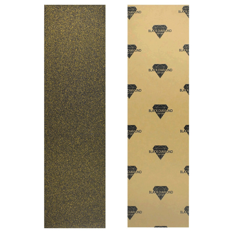 Black Diamond Longboard Griptape Sheet 10.00 X 48.00 Gold Glitter - Skateboard Grip Tape Black Diamond Longboard Griptape Sheet 10.00 X 48.00 Gold Glitter - Skateboard Grip Tape