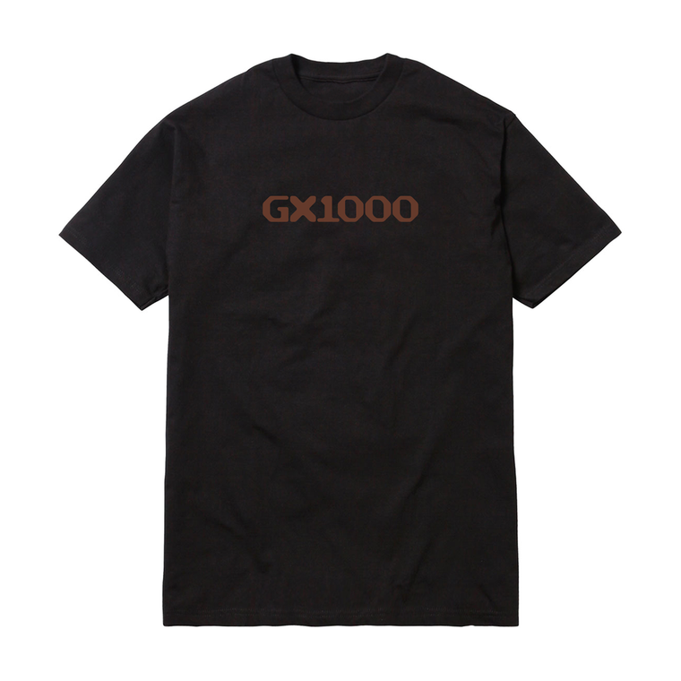 Gx1000 Og Logo Black/brown Font Ss M - Skateboard Tshirt