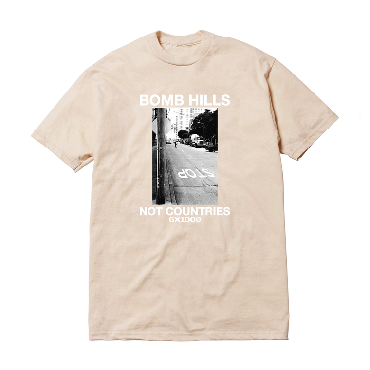 Gx1000 Bomb Hills Not Countries Sand Ss M - Skateboard Tshirt