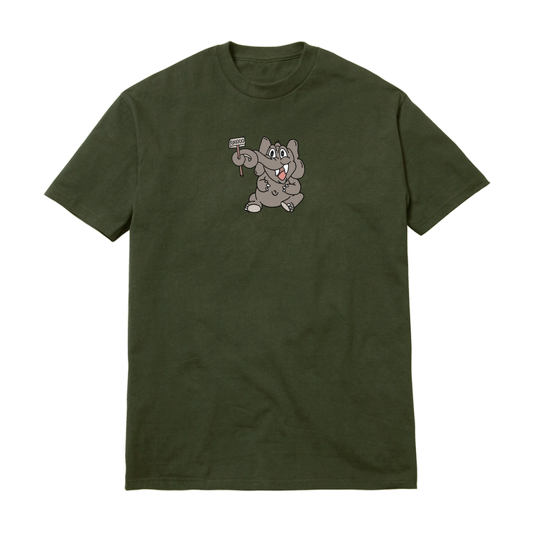 Gx1000 Elephant Green Ss M - Skateboard Tshirt