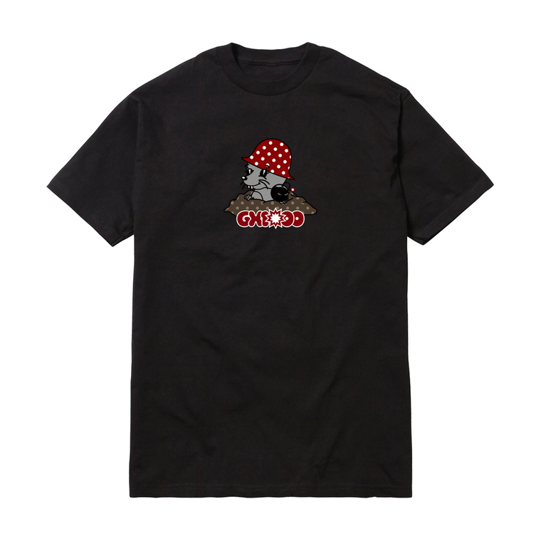 Gx1000 Mole Black Ss M - Skateboard Tshirt