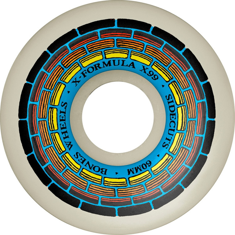 Bones X-formula Wishing Well V5 Sidecut 60mm 99a (set Of 4) - Skateboard Wheels